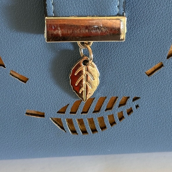 Women Long Clutch PU Leather Wallet Pocket Purse Credit Card Slips Sky Blue - Picture 4 of 14